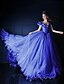 cheap Evening Dresses-Ball Gown Celebrity Style Holiday Cocktail Party Formal Evening Dress V Neck Sleeveless Chapel Train Organza Tulle Charmeuse with Beading Ruffles Flower 2020