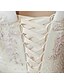 cheap Wedding Dresses-Ball Gown Wedding Dresses Off Shoulder Watteau Train Lace Tulle Short Sleeve Formal Romantic Wedding Dress in Color Plus Size with Lace Pearls Lace Insert 2022