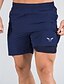 cheap Running &amp; Jogging Clothing-Men&#039;s Running Shorts Sports &amp; Outdoor Bottoms 2 in 1 Liner Pocket Summer Gym Workout Running Walking Jogging Trail Quick Dry Breathable Soft Sport Solid Colored Red Army Green Black Navy Blue