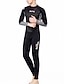 cheap Wetsuits &amp; Diving Suits-ZCCO Men&#039;s Full Wetsuit 3mm SCR Neoprene Diving Suit Thermal Warm UPF50+ Breathable High Elasticity Long Sleeve Full Body Back Zip - Swimming Diving Surfing Scuba Patchwork Winter Spring Summer