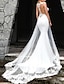 baratos Vestidos de Casamento-Noivado Formal Vestidos de noiva Sereia Ilusão Decote Alças Cauda Corte Renda Vestidos de noiva Com Renda Bordado 2024