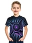 cheap Tees &amp; Shirts-Kids Boys&#039; Tee Short Sleeve 3D Children Tops Basic Rainbow