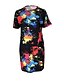 cheap Casual Dresses-Women&#039;s Sheath Dress Short Mini Dress White Black Navy Blue Short Sleeve Print Round Neck S M L XL