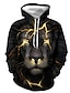 cheap Men&#039;s 3D Hoodies-Men&#039;s Hoodie Hooded 3D Print Plus Size Active Hoodies Sweatshirts  Long Sleeve White Black / Winter / Winter