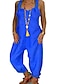 cheap Women&#039;s Jumpsuits-Women&#039;s Jumpsuit Solid Color Streetwear Street Daily Regular Fit Black Blue Gray S M L Spring