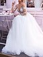 cheap Wedding Dresses-Wedding Dresses Court Train A-Line Long Sleeve Jewel Neck Lace With Beading Embroidery 2023 Bridal Gowns
