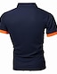 cheap Classic Polo-Men&#039;s Tennis Shirt Polo Shirt Work Business Collar Polo Collar Short Sleeve Streetwear Basic Graphic Polka Dot Print Regular Fit Black White Wine Navy Blue Blue Orange Tennis Shirt