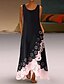 cheap Maxi Dresses-Women&#039;s A Line Dress Maxi long Dress White Purple Pink Gold Light Blue Sleeveless Floral Hole Summer U Neck Hot Casual 2022 S M L XL XXL 3XL 4XL 5XL / Plus Size / Plus Size