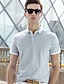 cheap Men&#039;s Polos-Men&#039;s Polo Solid Colored Short Sleeve Daily Tops Black Beige Gray