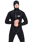 cheap Wetsuits &amp; Diving Suits-YON SUB Men&#039;s Full Wetsuit 5mm SCR Neoprene Diving Suit Thermal Warm UPF50+ Quick Dry High Elasticity Long Sleeve Full Body Front Zip Hooded - Swimming Diving Surfing Scuba Solid Color Spring Summer