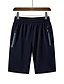cheap Men&#039;s Pants-Men&#039;s Sporty Basic Breathable Outdoor Sports Daily Weekend Sweatpants Shorts Pants Print Solid Colored Knee Length Sporty Black Navy Blue Gray