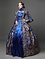 cheap Historical &amp; Vintage Costumes-Rococo Victorian Cocktail Dress Vintage Dress Dress Party Costume Masquerade Prom Dress Plus Size Long Length Plus Size Women&#039;s Ball Gown Plus Size Party Prom Dress
