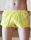 baratos Moda Íntima Exótica para Homem-Homens 1 Peça Básico Cueca Boxer - Normal Cintura Baixa Azul Claro Vermelho Amarelo M L XL