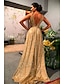 Χαμηλού Κόστους Φορέματα Χορού Αποφοίτησης-φορέματα χορού σε γραμμή αστραφτερό φόρεμα βραδινό φόρεμα για πάρτι επίσημο βραδινό σκούπισμα / πινέλο τρενάκι αμάνικο λουράκι σπαγγέτι ελαστικό σατέν εξώπλατο με στρας 2024