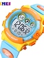 cheap Digital Watches-SKMEI Digital Watch for Kids Digital Digital Sporty Outdoor Calendar / date / day Chronograph Alarm Clock Plastic PU Leather / Two Years / Noctilucent / Two Years