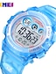 cheap Digital Watches-SKMEI Digital Watch for Kids Digital Digital Sporty Outdoor Calendar / date / day Chronograph Alarm Clock Plastic PU Leather / Two Years / Noctilucent / Two Years