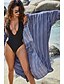 cheap Cover Up-Women&#039;s Swimwear Cover Up Normal Swimsuit Striped Yellow Blue Bathing Suits Basic
