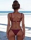 voordelige Bikini&#039;s-Dames Bikini Zwempak Blozend Roze Wijn Grijs Wit Zwart Zwemkleding Bandje Badpakken Sexy / Beha met vulling