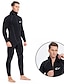 cheap Wetsuits &amp; Diving Suits-YON SUB Men&#039;s Full Wetsuit 5mm SCR Neoprene Diving Suit Thermal Warm UPF50+ Quick Dry High Elasticity Long Sleeve Full Body Front Zip Hooded - Swimming Diving Surfing Scuba Solid Color Winter Spring