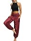 cheap Women&#039;s Pants-Women&#039;s Basic Loose Chinos Bloomers Pants Print Rainbow