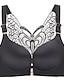 cheap Women&#039;s Sleep &amp; Lounge-Women&#039;s Curve Plus Size Solid Color Butterfly Ladies Sexy Winter Fall Spring Push Up Bras 3/4 Cup Bra Black Wine Red Big Size US34A / FR90A / INT75A US34B / FR90B / INT75B US34C / FR90C / INT75C
