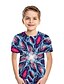 cheap Tees &amp; Shirts-Kids Boys&#039; T shirt Tee Short Sleeve 3D Children Summer Tops Streetwear Black Rainbow