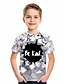 cheap Tees &amp; Shirts-Kids Boys&#039; T shirt Tee Short Sleeve Geometric Print Children Tops Basic White