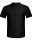 cheap Men&#039;s Casual T-shirts-Men&#039;s Shirt Solid Colored Short Sleeve Daily Wear Tops White Black Gray