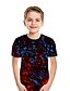 voordelige T-shirts &amp; Overhemden-Kinderen Jongens T-shirt Korte mouw Geometrisch Kinderen Tops Street chic Zwart blauw Rood