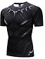 preiswerte Geometrical-Herren T Shirt Graphic 3D Rundhalsausschnitt Schwarz Täglich Sport Kurzarm Bedruckt Bekleidung Aktiv Punk &amp; Gothic / Sommer / Sommer / Schlank