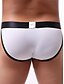 cheap Men&#039;s Exotic Underwear-Men&#039;s 1 Piece Basic Briefs Underwear - Normal Mid Waist White Black Blue S M L