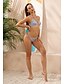 cheap Bikini Sets-Women&#039;s Swimwear Tankini Normal Swimsuit Color Block Gray Triangle Bathing Suits