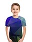 cheap Tees &amp; Shirts-Kids Boys&#039; T shirt Tee Short Sleeve Geometric Blue Red Wine Children Tops Streetwear