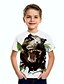 cheap Tees &amp; Shirts-Kids Boys&#039; Tee Short Sleeve Dinosaur Animal Print Children Tops Basic White