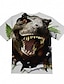 cheap Tees &amp; Shirts-Kids Boys&#039; Tee Short Sleeve Dinosaur Animal Print Children Tops Basic White