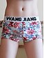 cheap Men&#039;s Exotic Underwear-Men&#039;s 1 Piece Print Boxers Underwear - Normal Low Waist Black Blue Red M L XL