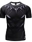 voordelige Geometrisch-Voor heren T-shirt Grafisch 3D Ronde hals Zwart Dagelijks Sport Korte mouw Afdrukken Kleding Actief Punk &amp; Gothic / Zomer / Zomer / Slank