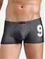 cheap Men&#039;s Exotic Underwear-Men&#039;s 1 Piece Print Boxers Underwear - Normal Low Waist White Black Blue S M L