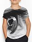 cheap Tees &amp; Shirts-Kids Boys&#039; T shirt Tee Short Sleeve Geometric Print Children Tops Basic Black