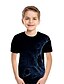 お買い得  Ｔシャツ＆シャツ-子供 男の子 Tシャツ Ｔシャツ 半袖 カラーブロック 子供達 トップの ストリートファッション ホワイト ブラック ブルー