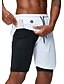 cheap Running &amp; Jogging Clothing-Men&#039;s Running Shorts Athletic Bottoms 2 in 1 with Phone Pocket Liner Fitness Gym Workout Marathon Running Active Training Quick Dry Breathable Moisture Absorbent Sport Solid Colored Navy White