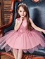cheap Flower Girl Dresses-Princess / Ball Gown Knee Length Party / Wedding Flower Girl Dresses - Lace / Satin / Tulle Sleeveless Jewel Neck with Appliques