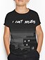 cheap Tees &amp; Shirts-Kids Boys&#039; Basic Geometric Print Short Sleeve Tee Black