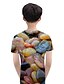 billige T-shirts og skjorter-Børn Drenge Gade 3D Kortærmet T-shirt Regnbue