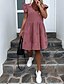 cheap Polka Dot Dresses-Women&#039;s Swing Dress Knee Length Dress Blushing Pink Short Sleeve Polka Dot Ruffle Summer V Neck Hot Casual 2021 S M L XL