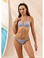 cheap Bikini Sets-Women&#039;s Swimwear Tankini Normal Swimsuit Color Block Gray Triangle Bathing Suits
