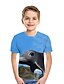 cheap Tees &amp; Shirts-Kids Boys&#039; Tee Short Sleeve Geometric Children Tops Streetwear Black Blue Red