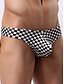 cheap Men&#039;s Exotic Underwear-Men&#039;s 1 Piece Print Briefs Underwear - Normal Low Waist Black M L XL