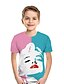 cheap Tees &amp; Shirts-Kids Boys&#039; Tee Short Sleeve Geometric Children Tops Streetwear Black Blue Red