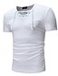 お買い得  メンズＴシャツ＆タンクトップ-男性用 Tシャツ ソリッド プラスサイズ 半袖 日常 トップの 活発的 ヴィンテージ ホワイト ブラック ライトグレー